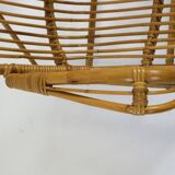 Pair of vintage bamboo armchairs, Bonacina style