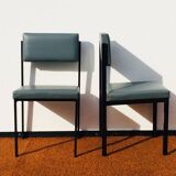 Pair of Pastoe style chairs. Vintage 60s.