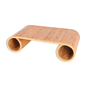 Table basse en rotin