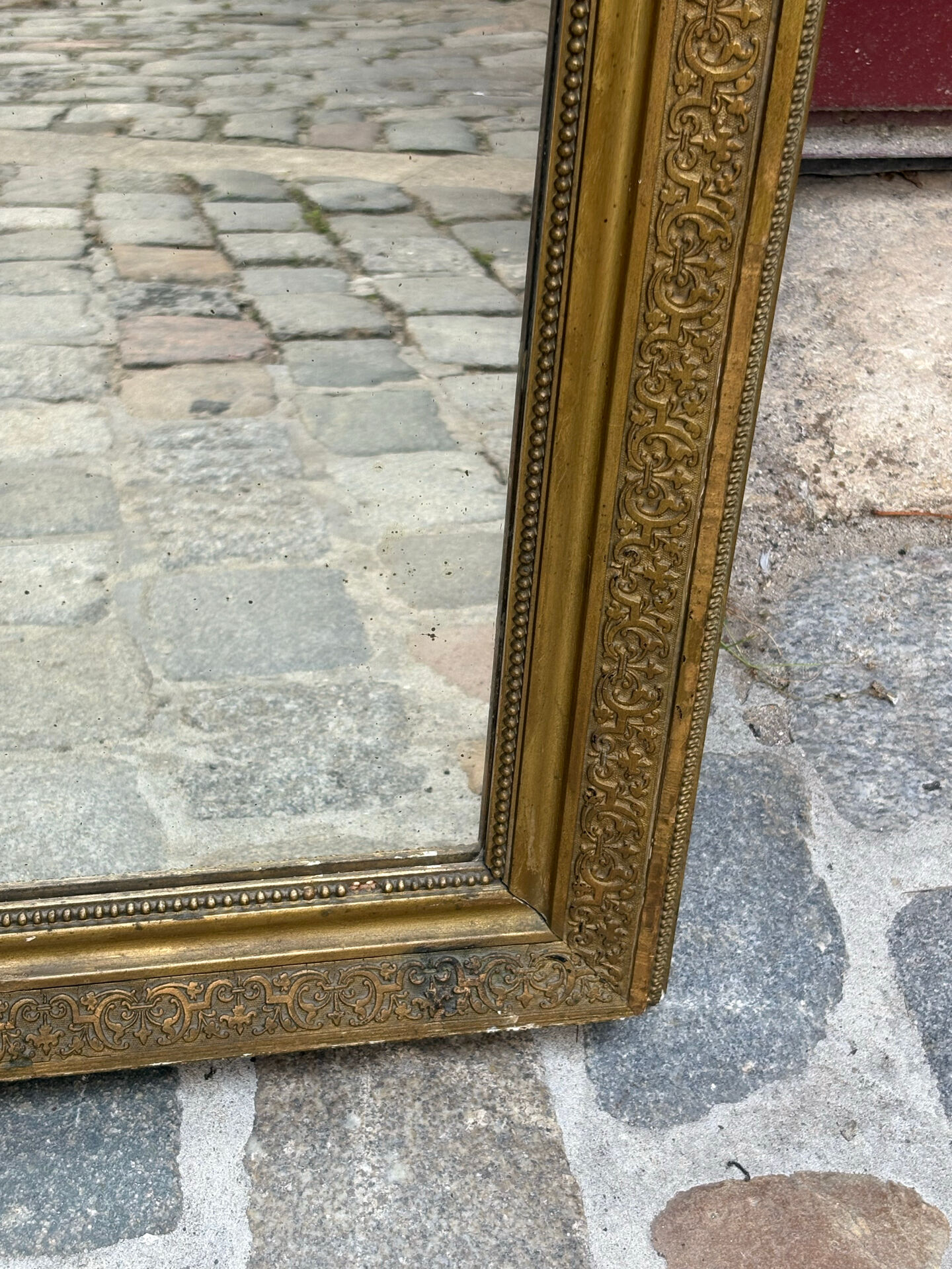 Antique gilded mirror