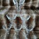 6 vintage Duralex stemmed glasses