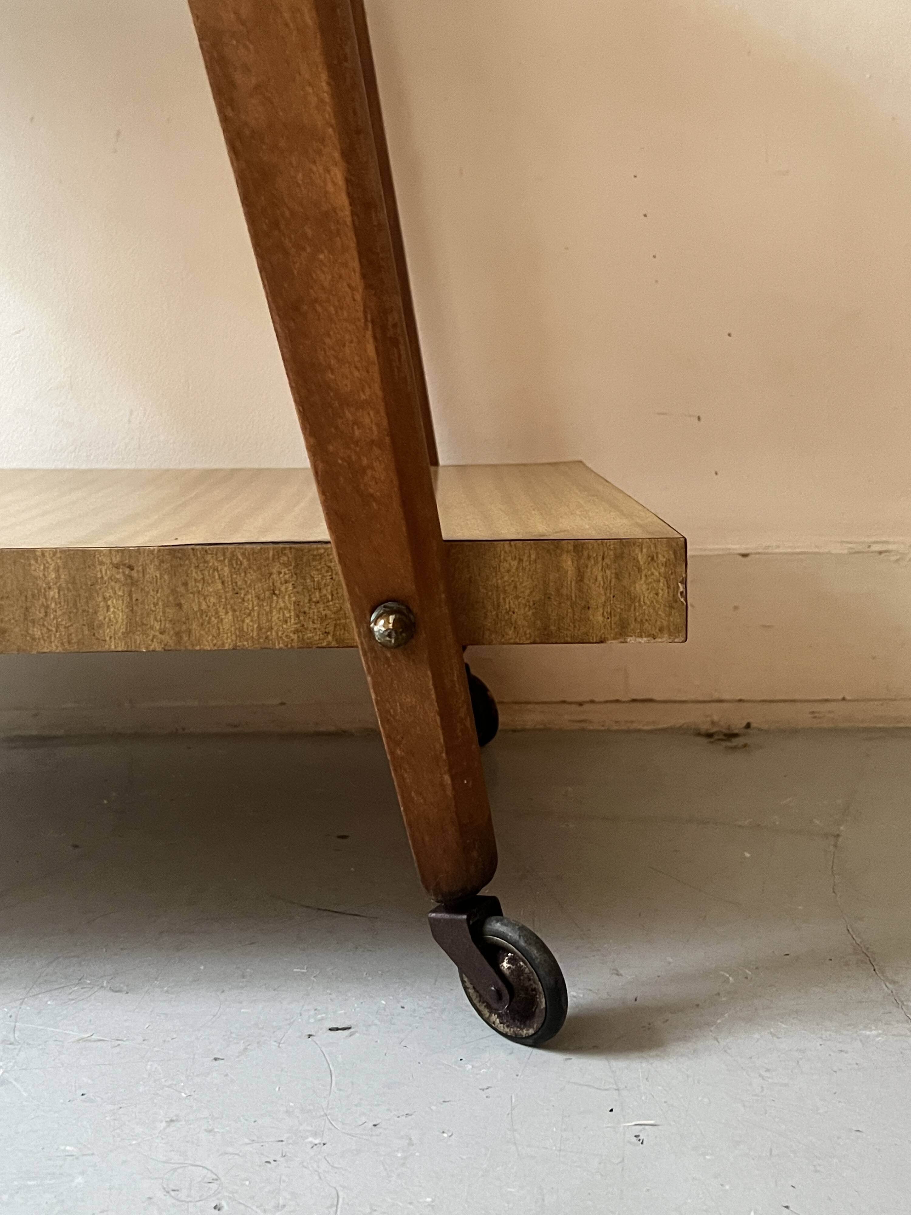 Wooden bar cabinet, French design 1950.