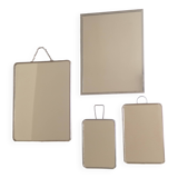 Set of 4 rectangular barber mirrors, 1950s