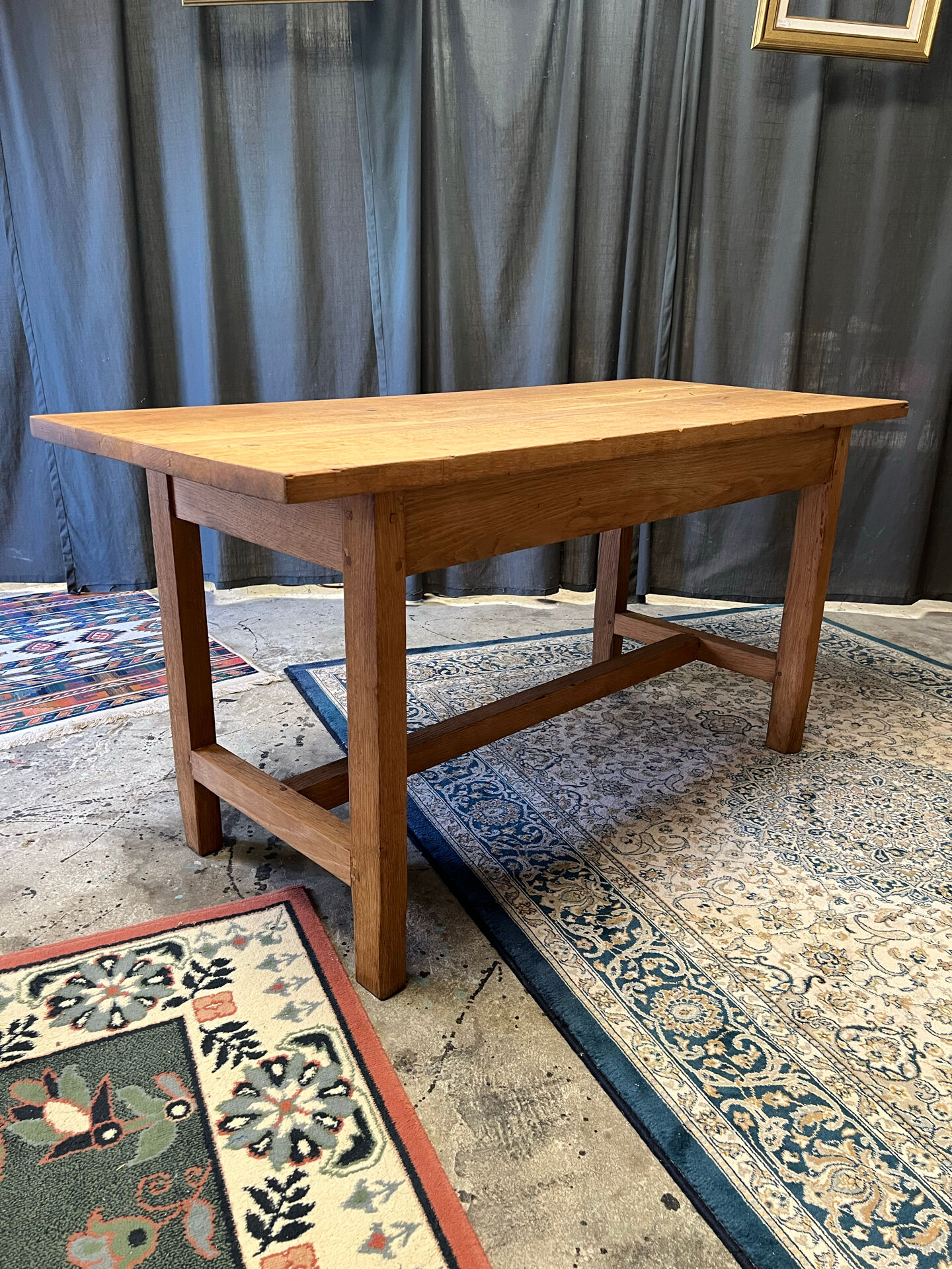 Small farmhouse table in solid oak