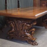 Rare large Renaissance-style walnut table