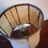 1950-style brass pineapple bedside lamp