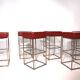 Ensemble de 6 tabourets de bar De Sede DS 218/55 par Paolo Piva, 2000