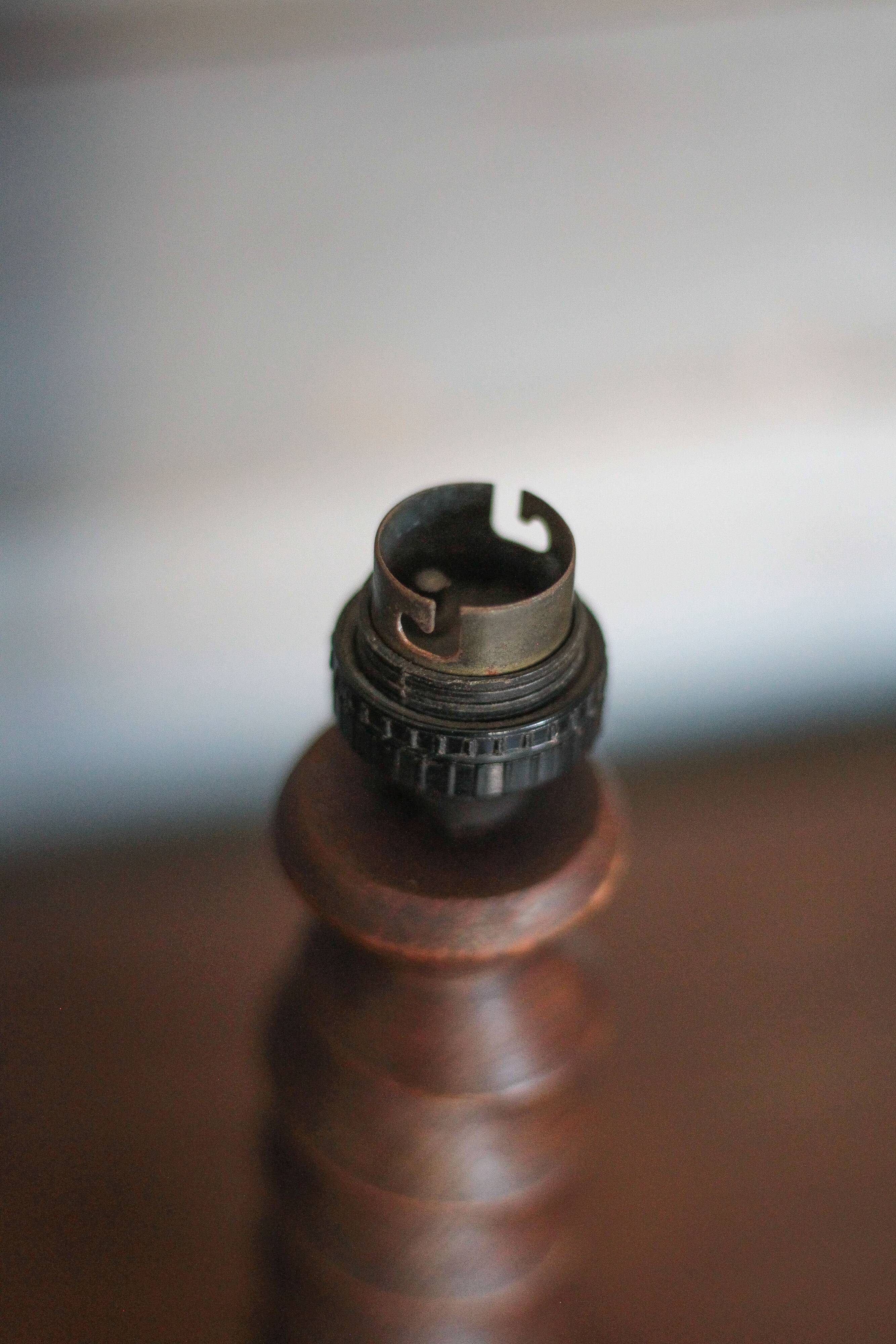 Turned wood lamp base, wooden lamp, table lamp, bedside lamp, lamp