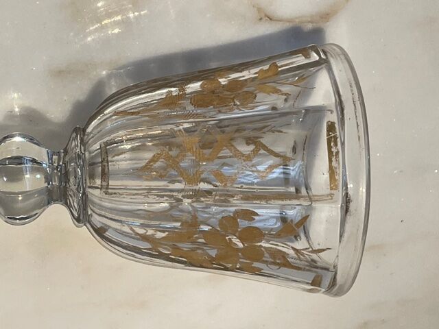 1 glass old Portieux NINETEENTH century
