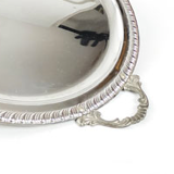 Silver serving tray