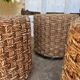 4 tabourets en bois et corde 1960