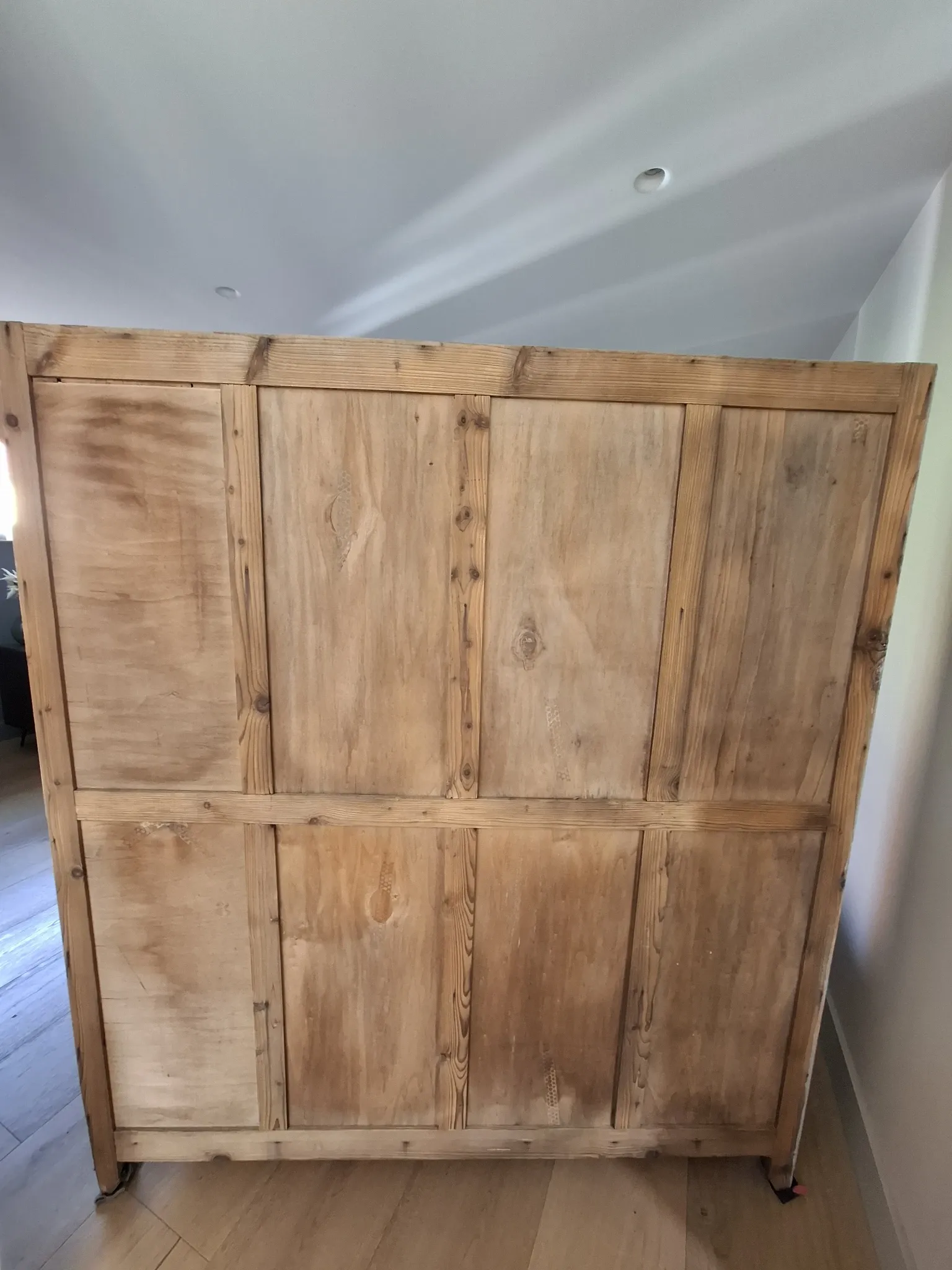 Wooden changing rooms