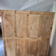 Wooden changing rooms