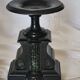Napoleon III fireplace garniture, black marble and sea green.