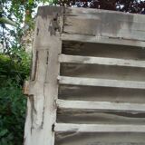 Paire de volets bois lamelles ancien