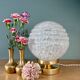 Vintage Art Deco globe table lamp in white Clichy glass