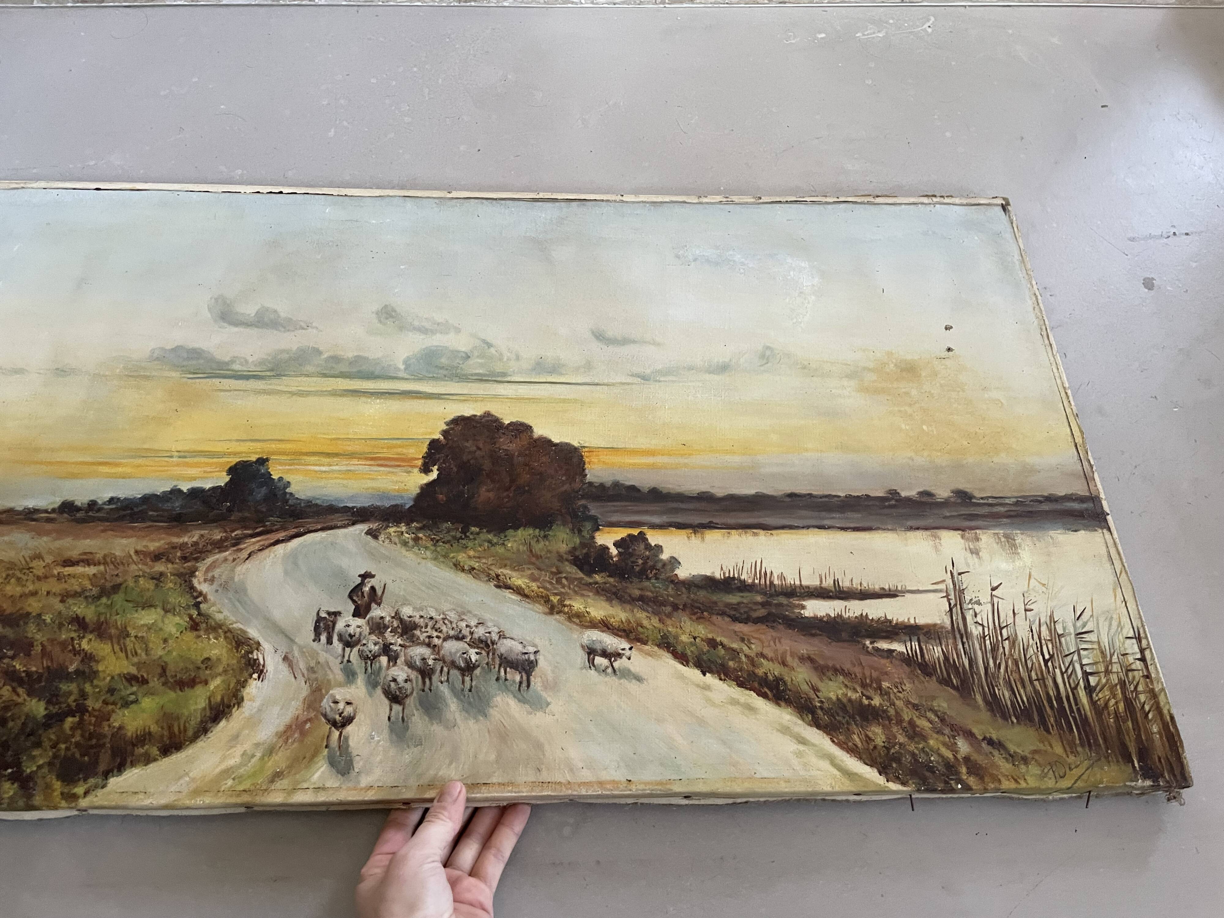 Old signed painting