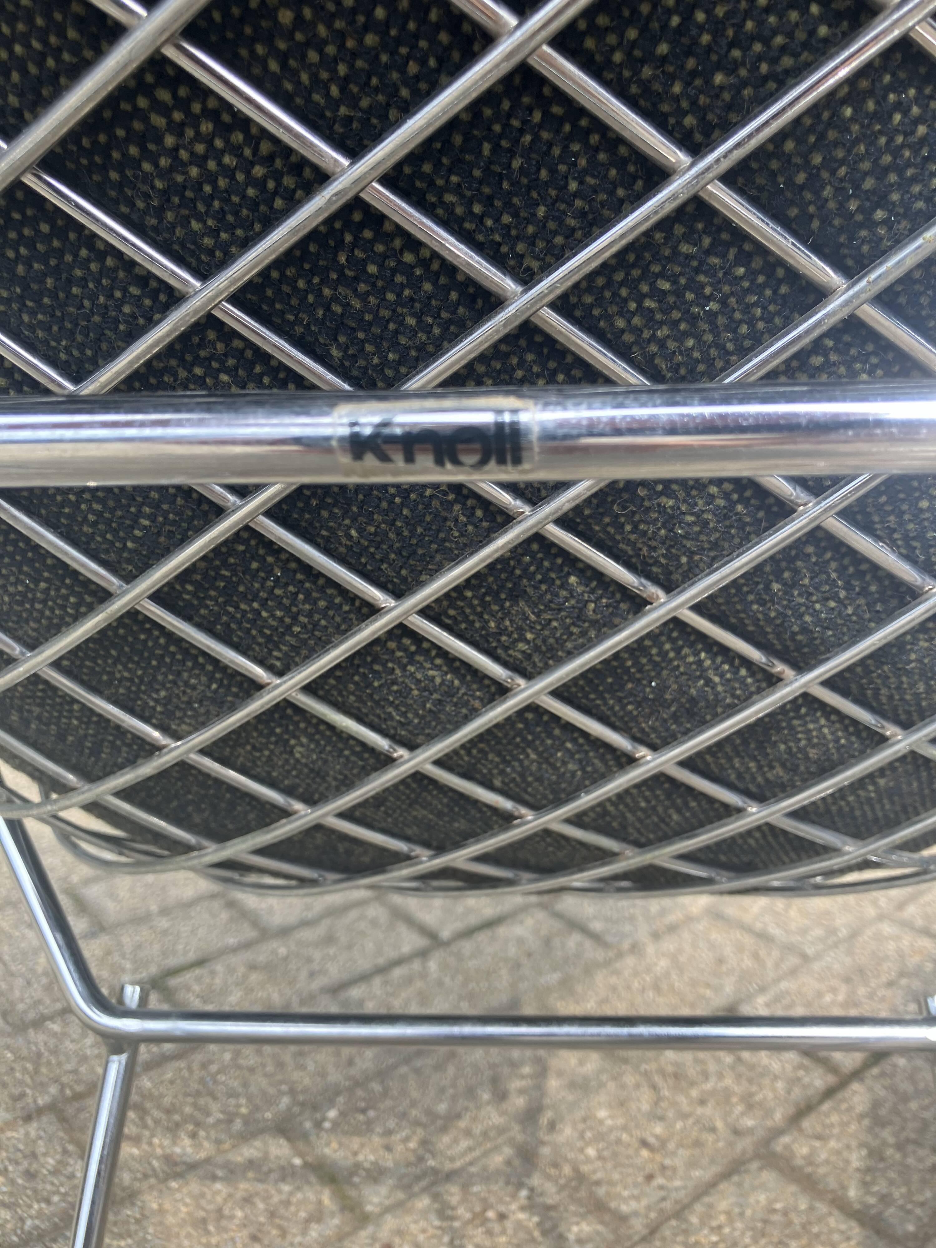 5x Knoll Bertoia Diamond chair upholstered