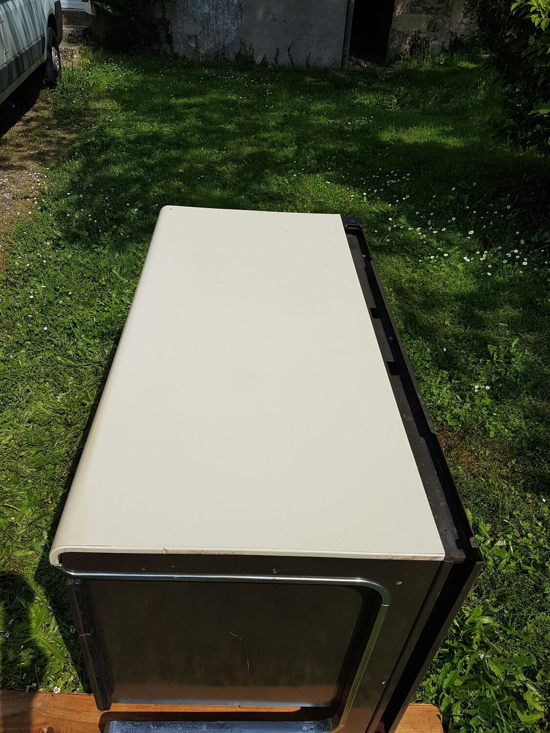 Metal and chrome desk from the 70s