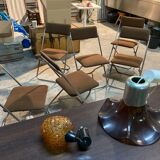 Set of 6 folding chairs framar 70s