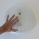 Vintage wall sconce flush mount ceiling light ice glass light fixture 1980s