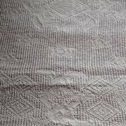 Dessus de lit en coton blanc  tissé , lit 1 place
