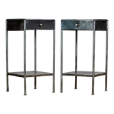 Ensemble de tables de chevet Iron Nighttables, années 1910