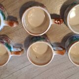 Old barbotine coffee service