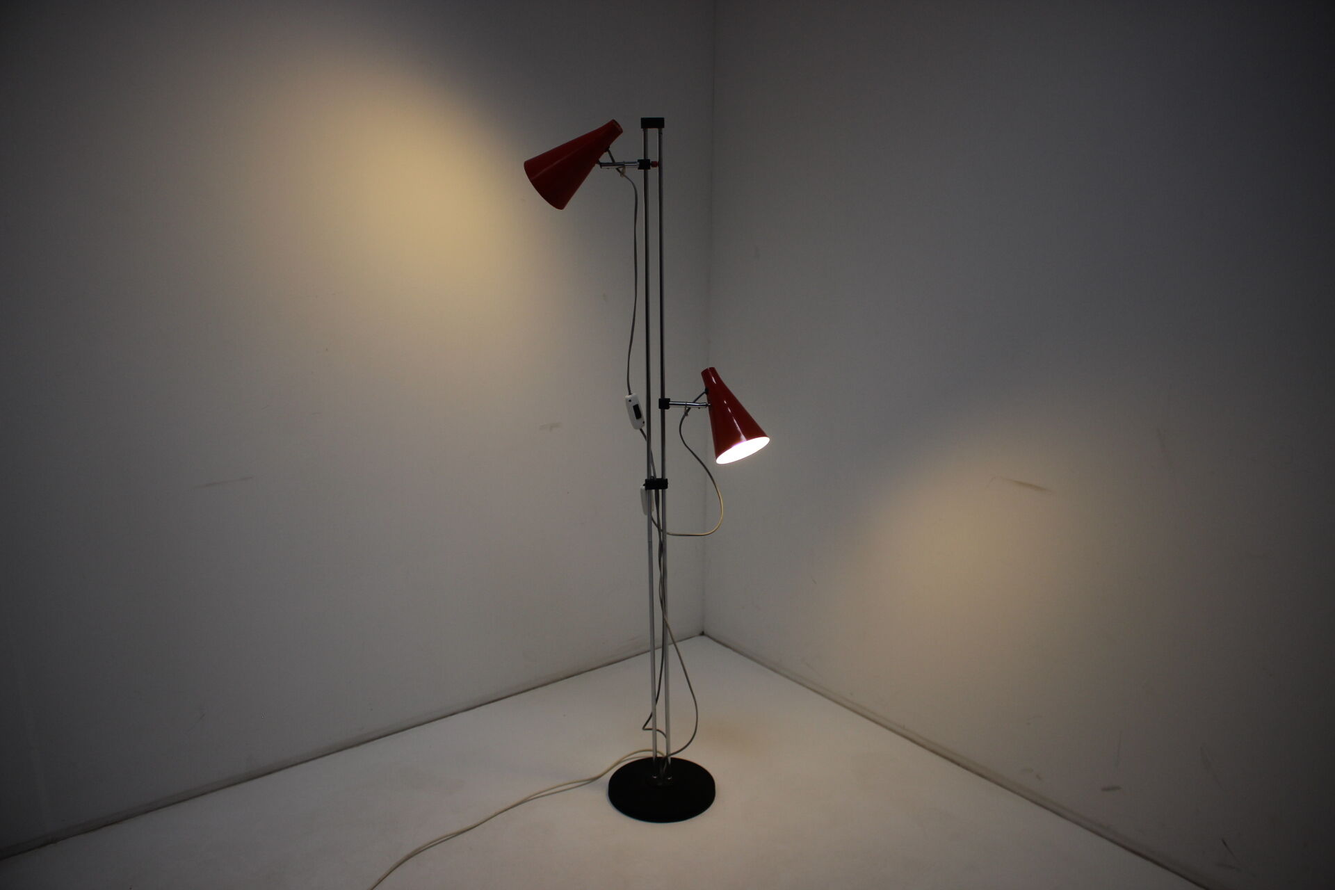 Red floor lamp by Lidokov, 1960s