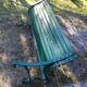 Green public bench