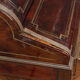Mahogany cylinder desk nineteenth style Louis XVI red marble