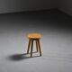 Pine stool by René Martin, France, circa 1965