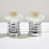 Table lamp with Murano glass lampshade