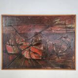 Abstract canvas from 1960