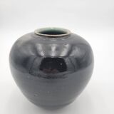 Glazed ceramic ball vase
