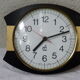 Clock Japy electric vintage 1960, design, black and gold