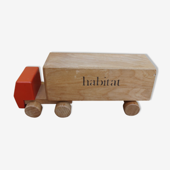 1970s vintage toy wooden lorry for Habitat