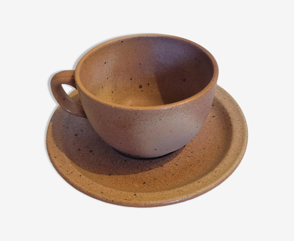 Tasse à café vintage en grès