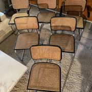 Set of 4 chairs B32 and 2 armchairs B64 Cesca by Marcel Breuer Italian Edition 1980