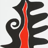 Alexandre calder flamme intérieure lithographie 1973