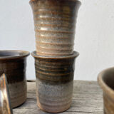 6 tasses à café en terre cuite 