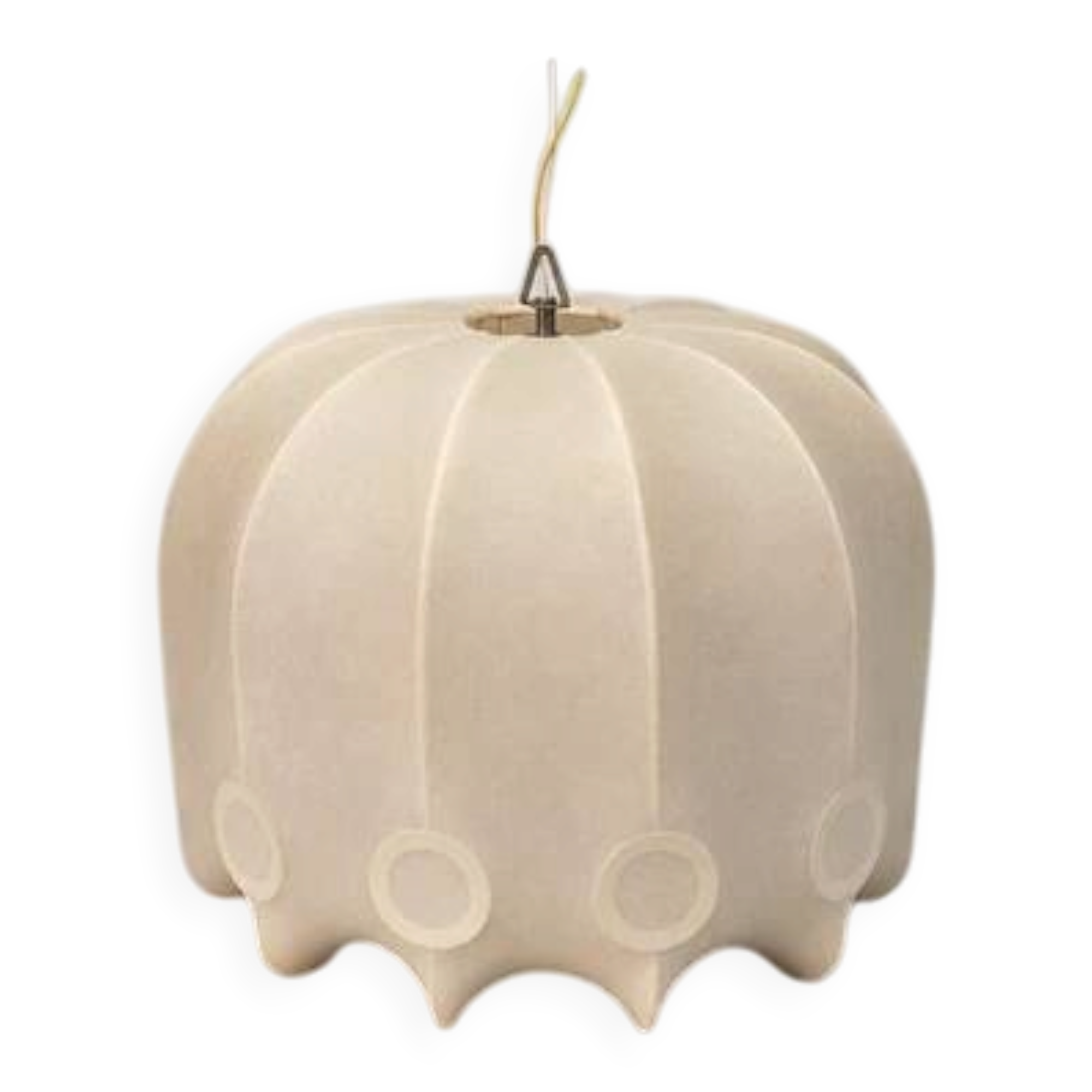 Suspension Cocoon Space Age Goldkant Lights Friedel Wauer Vintage 1960 1970