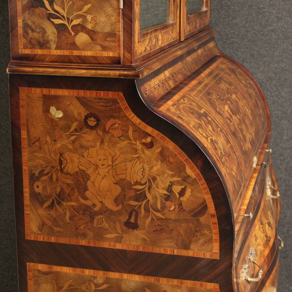 20th century Dutch inlaid trumeau
