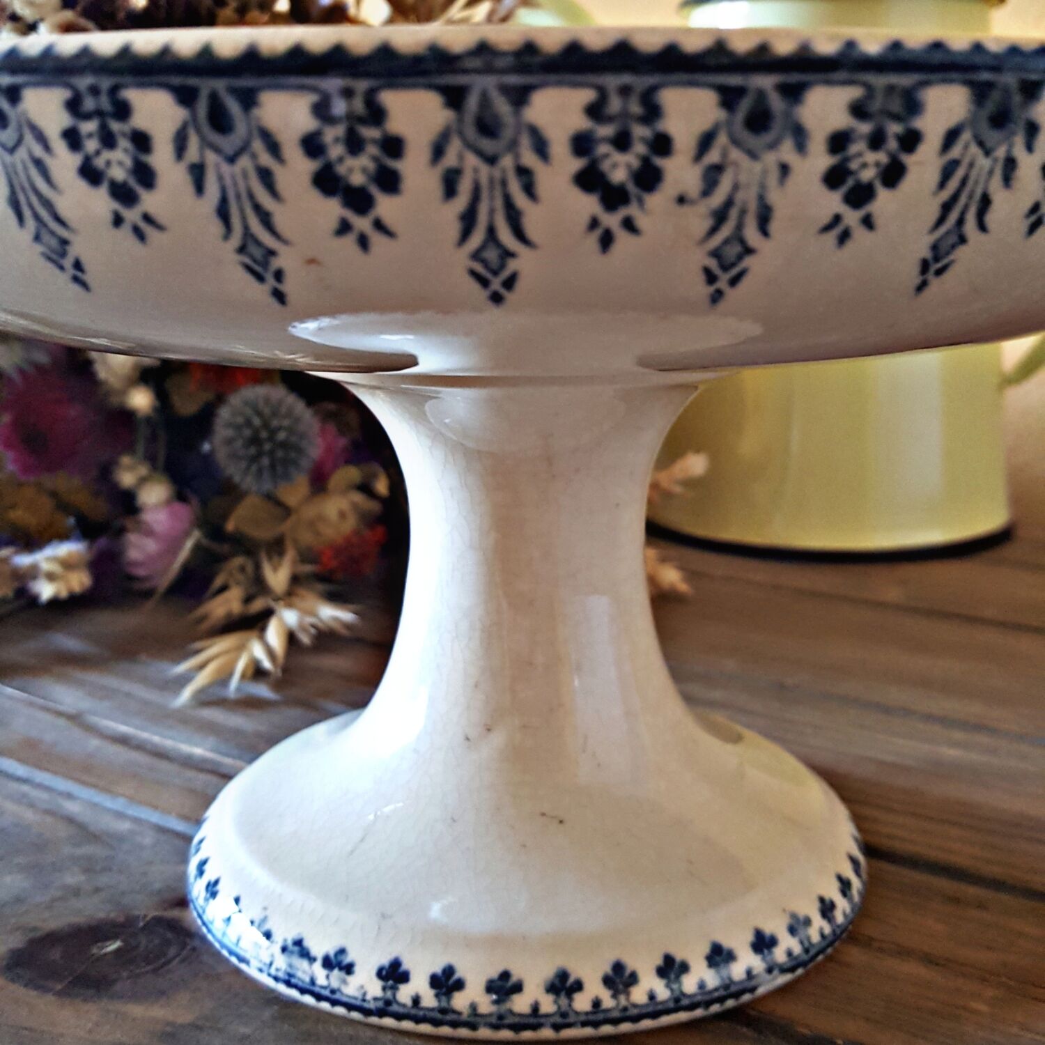 Compotier terre de fer Sarreguemines Digouin model Algiers