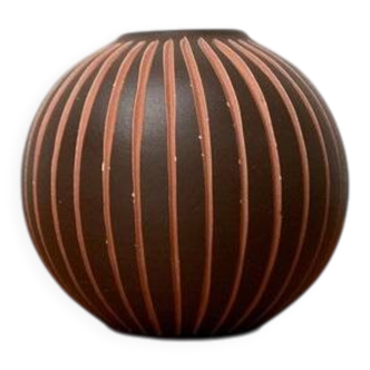 Wormser Terra-Sigillata pottery vase from Germany, mid-century, 1960s.