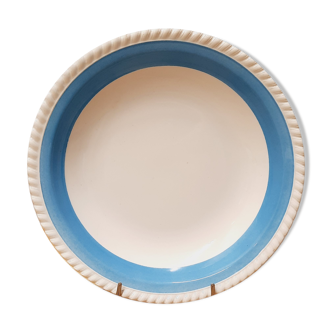 Plat de service Badonviller bleu azur