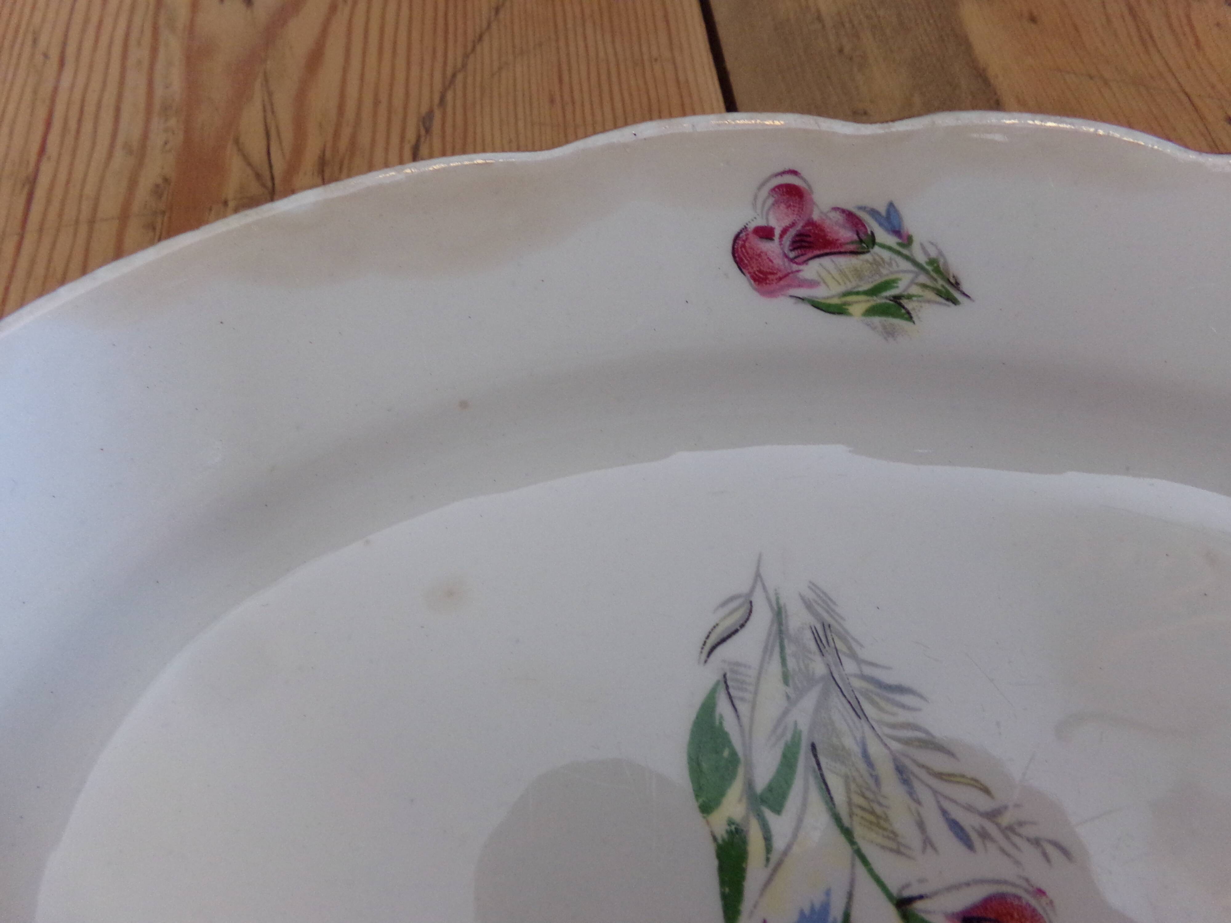 Old oval dish