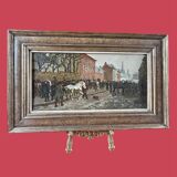 Painting by CAJ SCHERMER "The Horse Market"