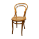 Chaise bistrot bois courbé 1980 cannage miel