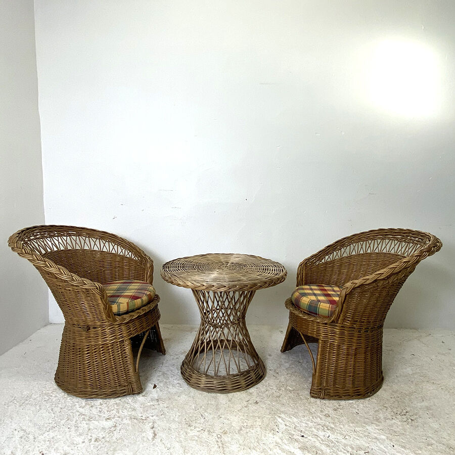 Vintage rattan living room 70'set
